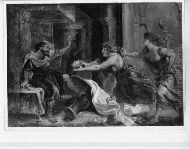 The banquet of Tereus (Ovid, Metamorphoses, VI, 647-674) Oil Painting by (studio of) Rubens, Peter Paul