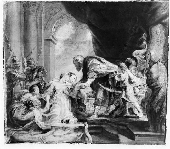 2) Oil Painting by (studio of) Rubens, Peter Paul