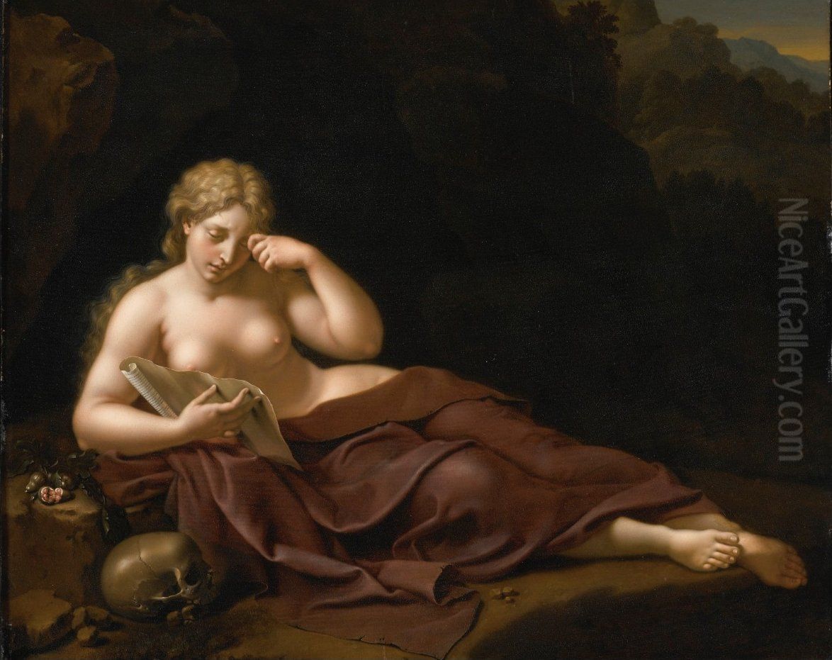 Penitent Magdalene Oil Painting by Bartholomeus Douven