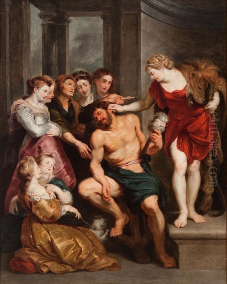 Hercules y Onfala Oil Painting by (studio of) Rubens, Peter Paul