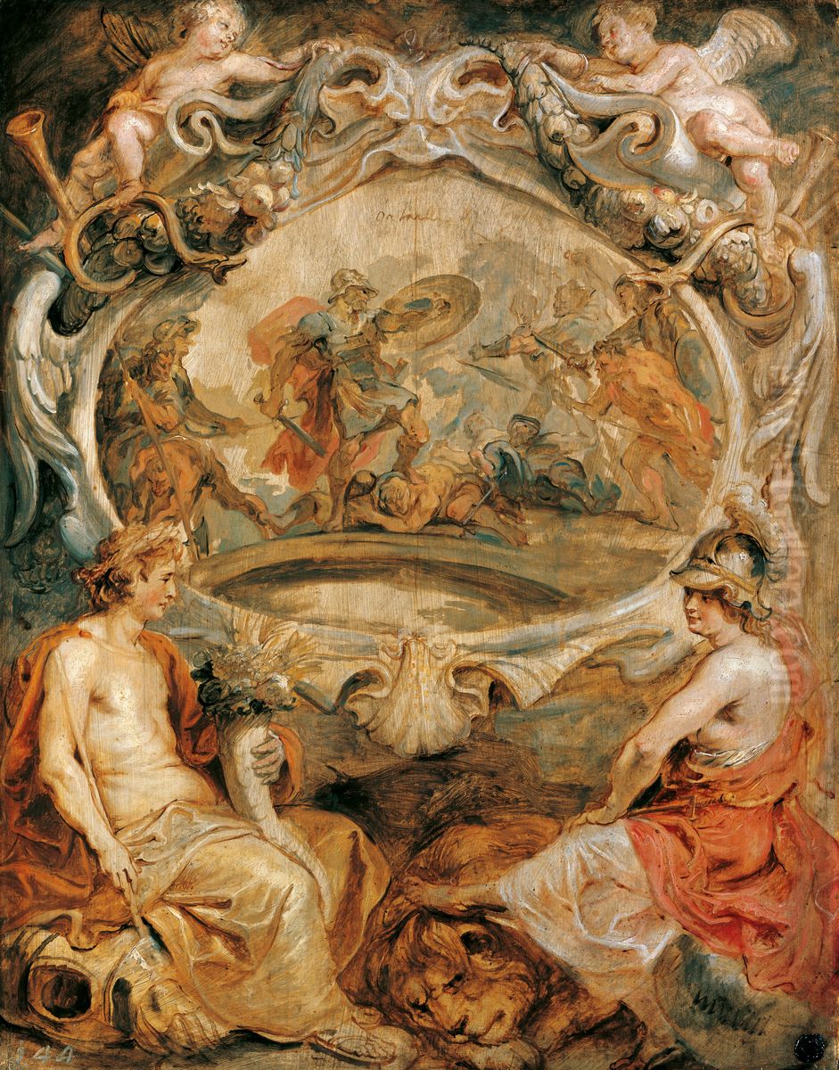 The Victory of Henry IV at Coutras Oil Painting by (studio of) Rubens, Peter Paul
