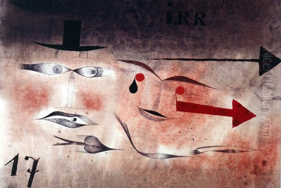 Siebzehn Oil Painting by Paul Klee