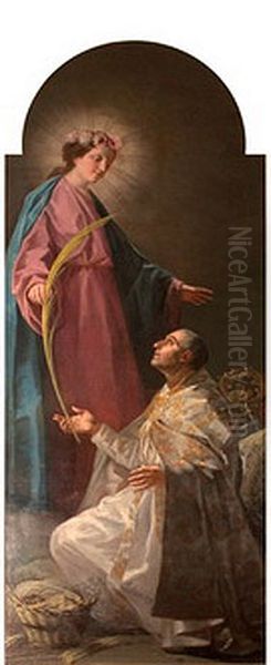 Apparition of the Virgin to St. Julian Oil Painting by Francisco Goya Fuendetodos