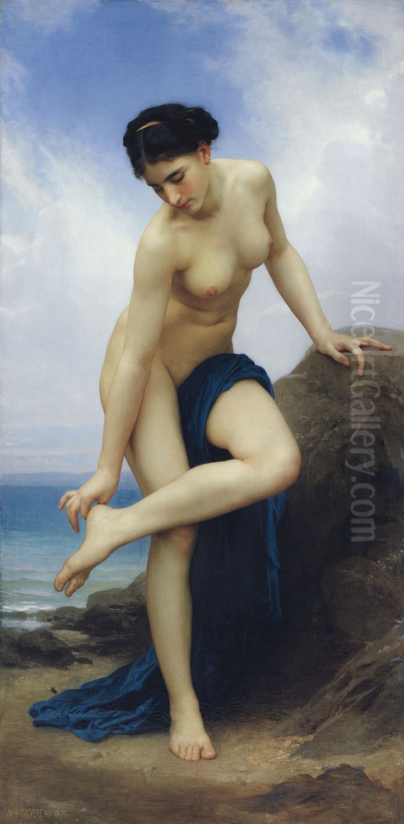 Bather Oil Painting by William-Adolphe Bouguereau