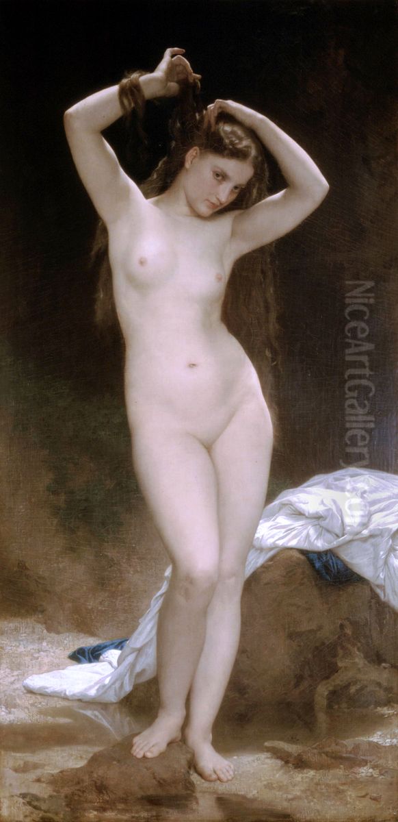 Bather Oil Painting by William-Adolphe Bouguereau