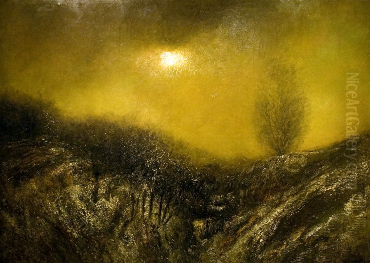 After a Spring Rain Oil Painting by Laszlo Mednyanszky