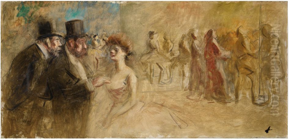 After the Dance Oil Painting by Jean-Louis Forain