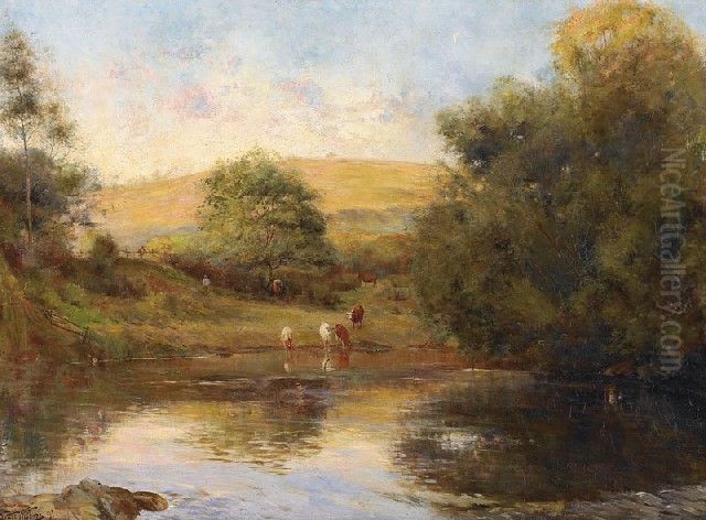 After the Heat of the Day Oil Painting by Walter Withers