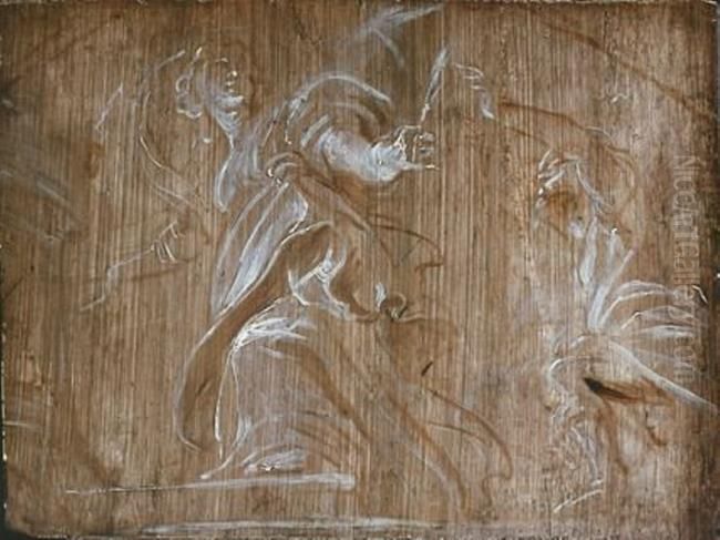 Flight of Saint Barbara Oil Painting by (studio of) Rubens, Peter Paul