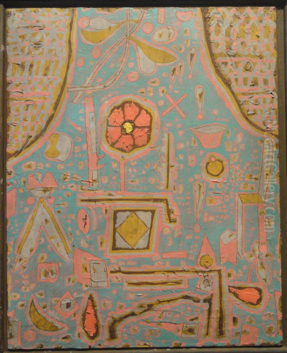 Efflorescence Oil Painting by Paul Klee