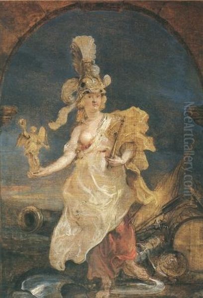 Maria von Medici als Bellona Oil Painting by (studio of) Rubens, Peter Paul