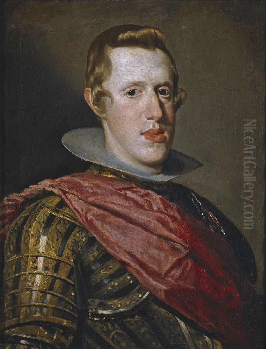 Portrait of Philip IV in Armour Oil Painting by Diego Rodriguez de Silva y Velazquez