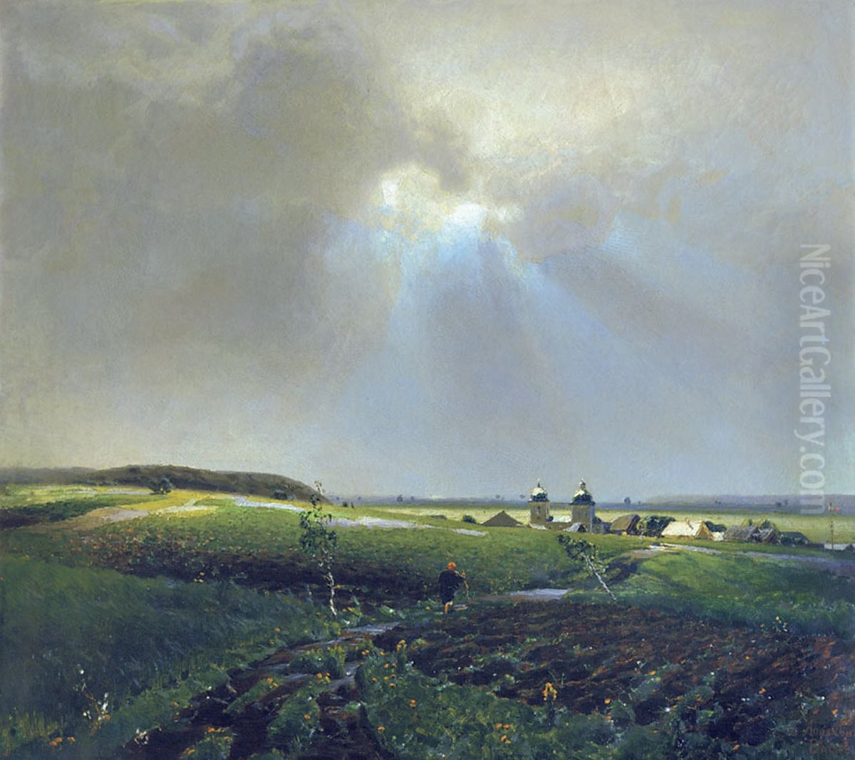 After the Rain Oil Painting by Apollinary Vasnetsov