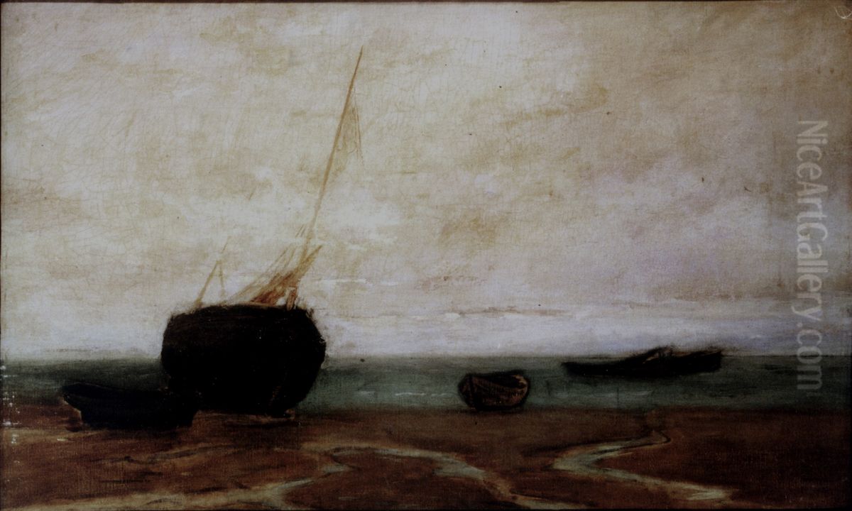 After the Typhoon Oil Painting by Felix Resurreccion Hidalgo Y Padilla