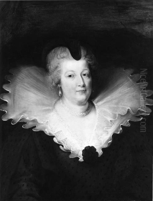 Maria de' Medici (1575-1642), Queen mother of France Oil Painting by (studio of) Rubens, Peter Paul
