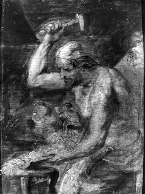 Vulcan (Ovid, Metamorphoses, XIII, 188-291) Oil Painting by (studio of) Rubens, Peter Paul