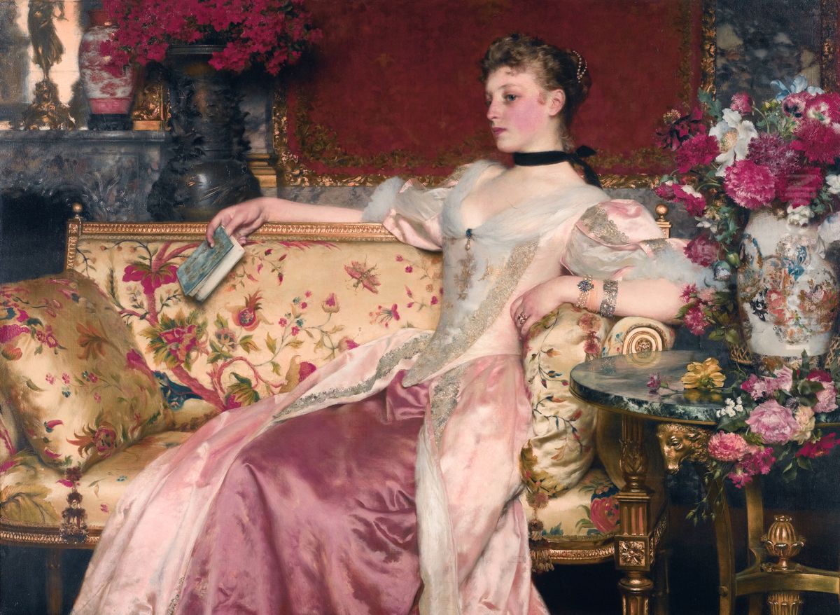 A moment of repose. Oil Painting by Wladyslaw Czachorski