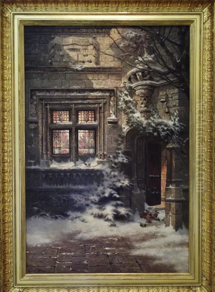 Christmas Morning, Hotel de Cluny, n.d.. Oil Painting by Edwin Deakin