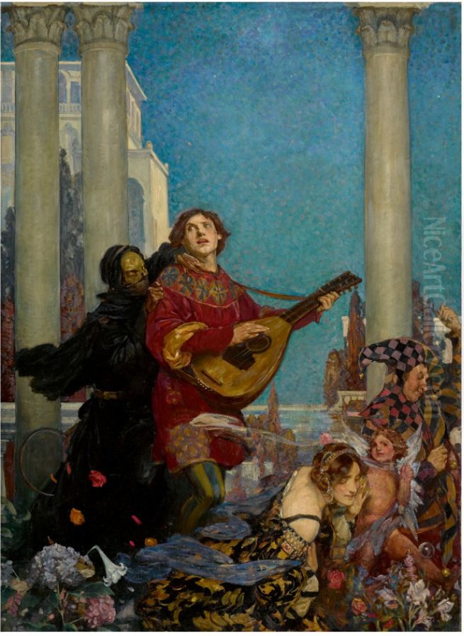 Death's Arrest Oil Painting by unknown