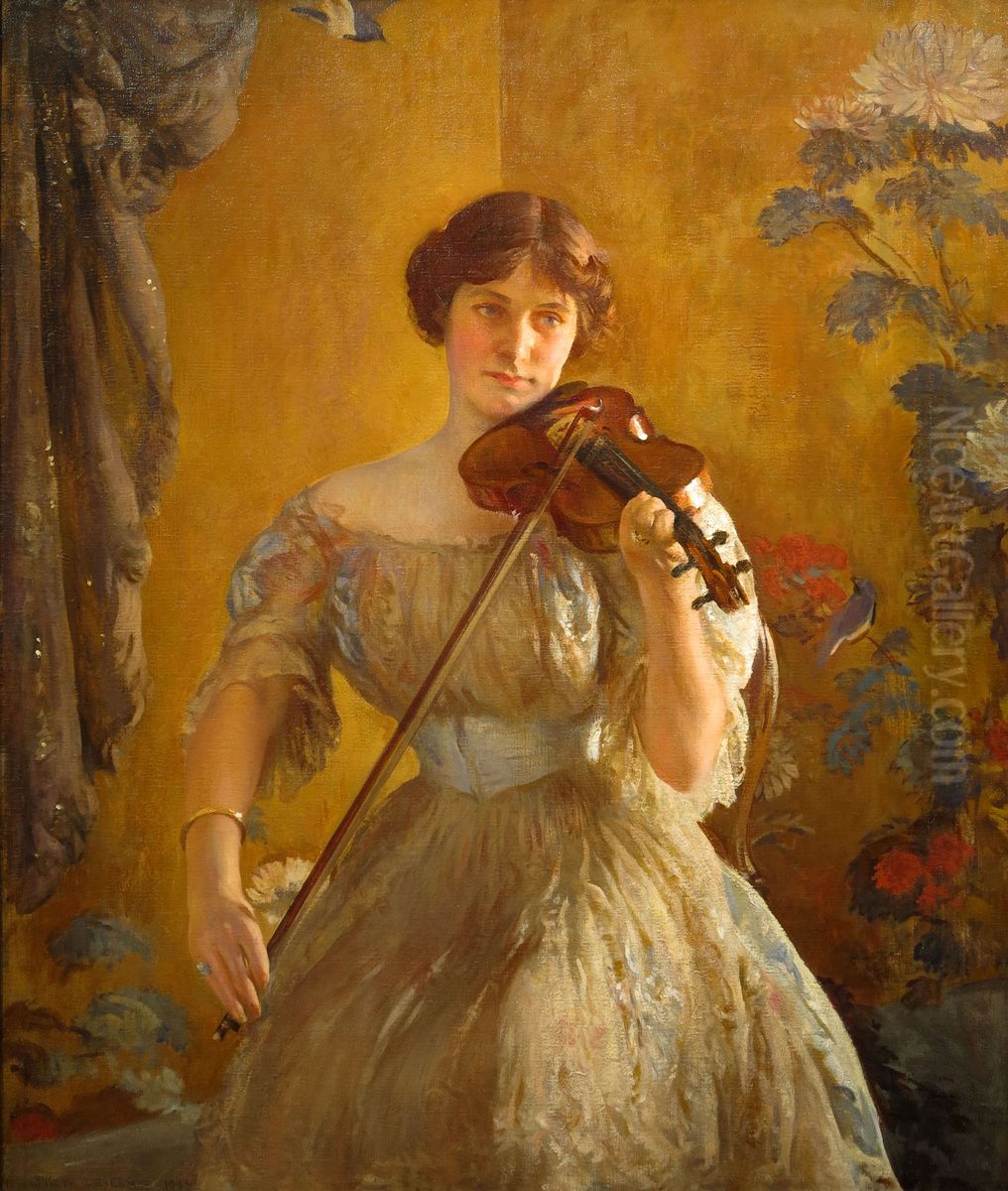 The Kreutzer Sonata (The Violinist II) Oil Painting by Joseph DeCamp