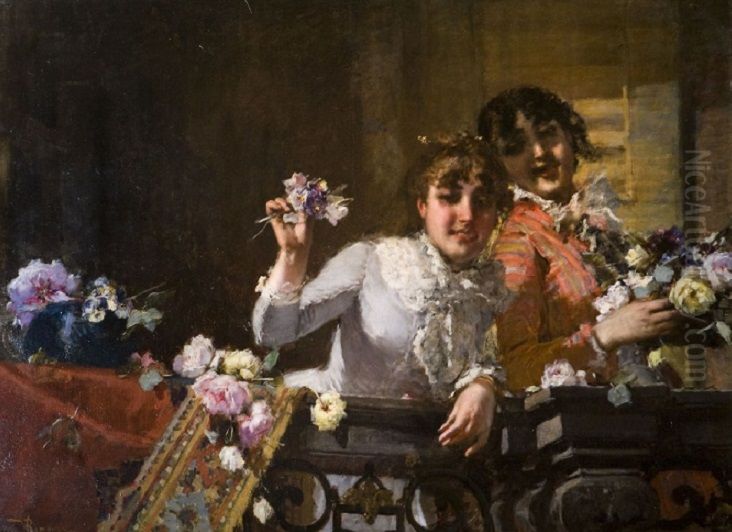 Flowers for everyone Oil Painting by Virgilio Ripari