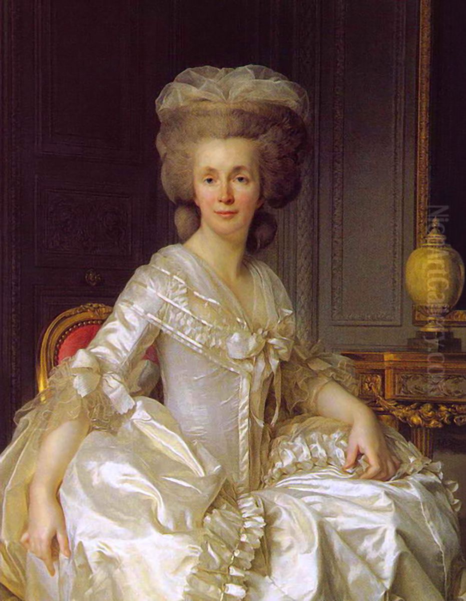 Portrait de Suzanne Curchod (Madame Jacques Necker) Oil Painting by Joseph-Siffred Duplessis