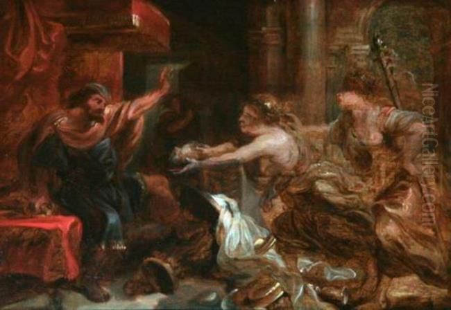 The banquet of Tereus (Ovid, Metamorphoses, VI, 647-674) Oil Painting by (studio of) Rubens, Peter Paul