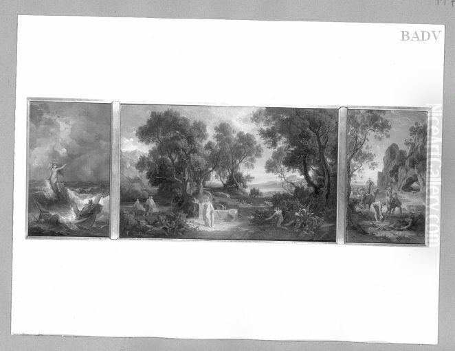 Odysseus - Zyklus Oil Painting by Friedrich Preller the Elder