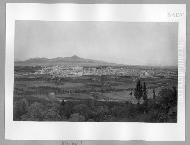 Panorama von Rom, funfteilig Oil Painting by Friedrich Loos
