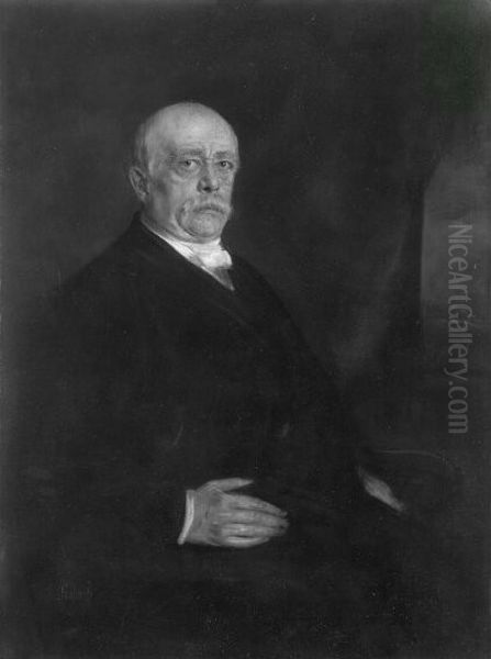 Bismarck, sitzend Oil Painting by Lenbach Franz Von
