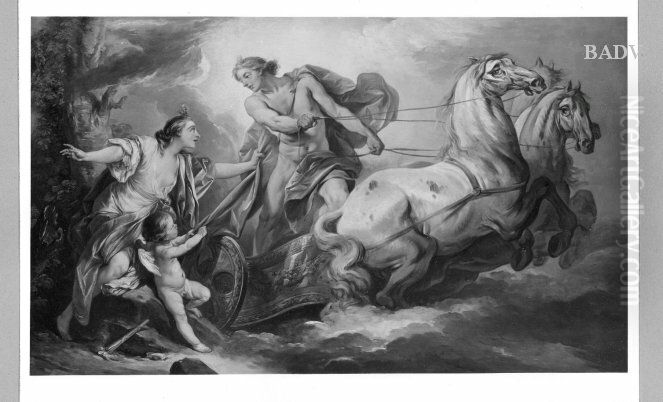 Prometheus (Clythia von Apoll in eine Heliotropblute verwandelt) Oil Painting by Francois Boucher