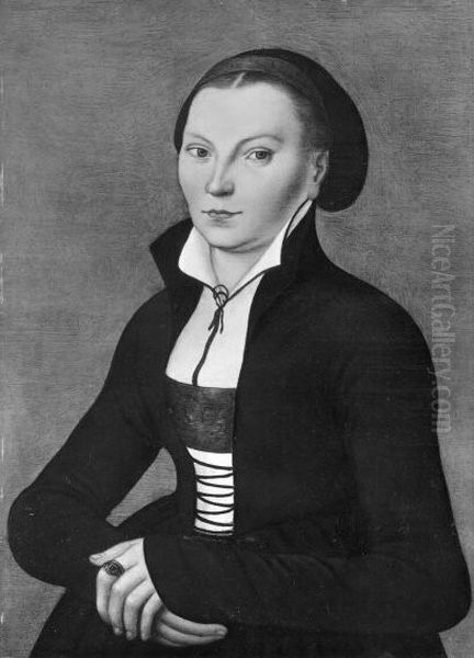 Bildnis von Katharina von Bora (1499-1552) Oil Painting by Lucas Cranach the Elder