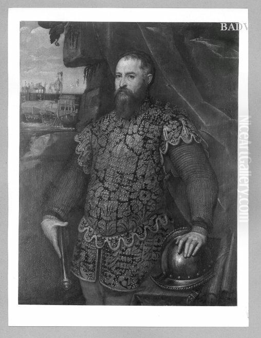 Portrat eines venezianischen Admirals Oil Painting by Paolo Veronese (Caliari)