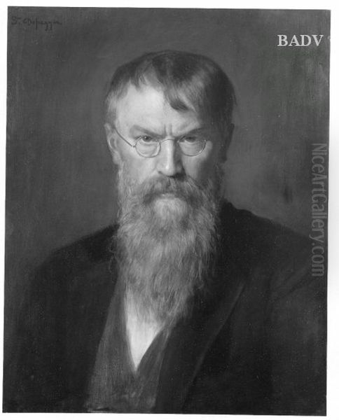 Portrat Franz von Lenbach Oil Painting by Franz Defregger