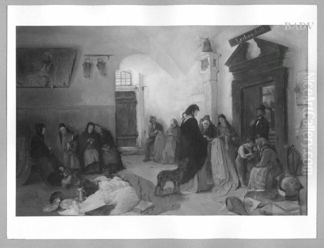 Scenes at the pawnshop Oil Painting by Gotthardt Kuehl