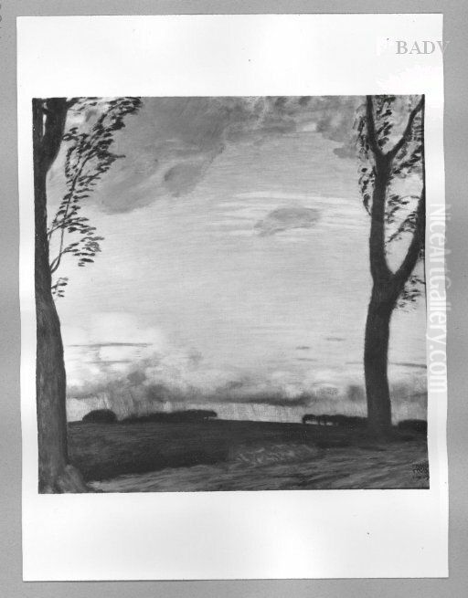 Abziehendes Gewitter Oil Painting by Franz Stuck