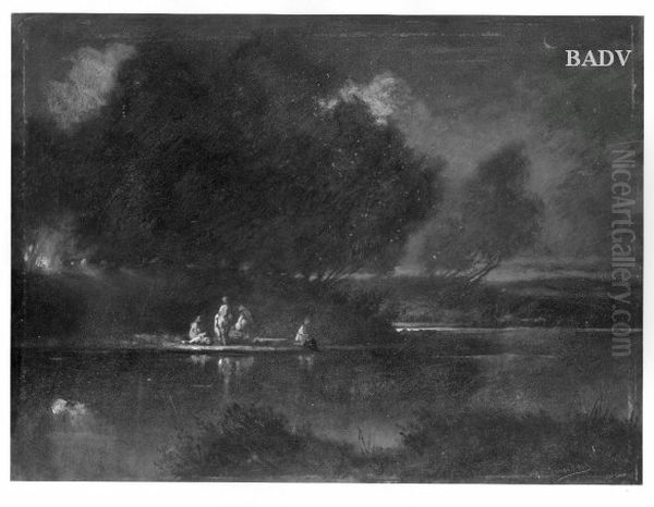 Badende Nymphen Oil Painting by Anselm Friedrich Feuerbach