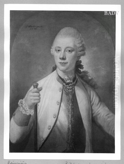 portrait of a man Oil Painting by Johann Ernst Heinsius