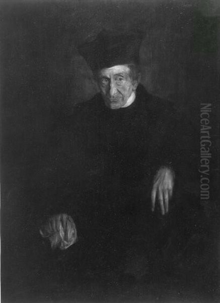 portrait of Ignaz Hollinger Oil Painting by Lenbach Franz Von
