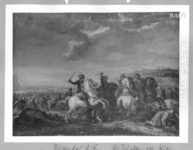 Die Turken vor Wien Oil Painting by Rugendas, Georg Philipp I