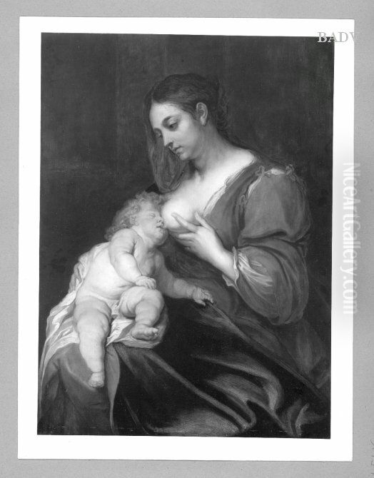 Maria with child Oil Painting by (studio of) Rubens, Peter Paul