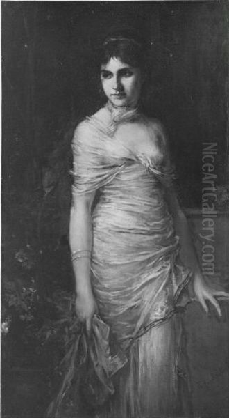 Weibliches Bildnis Oil Painting by Friedrich August von Kaulbach