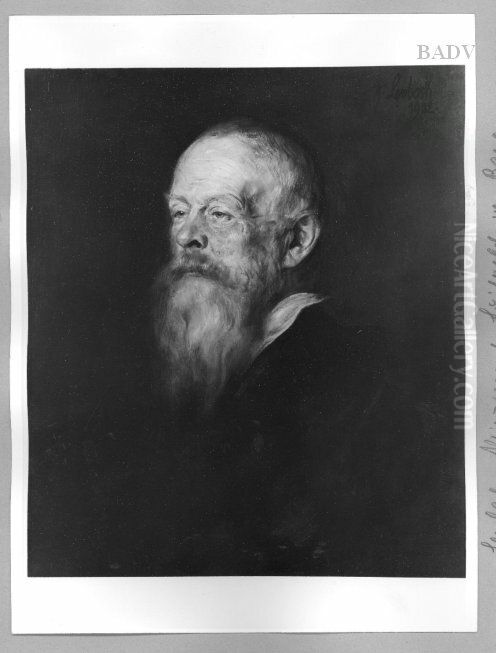 Portrait of Prinzregent Luitpold Oil Painting by Lenbach Franz Von