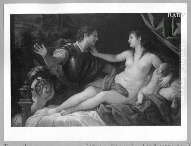 Mars und Venus Oil Painting by Guido Cagnacci