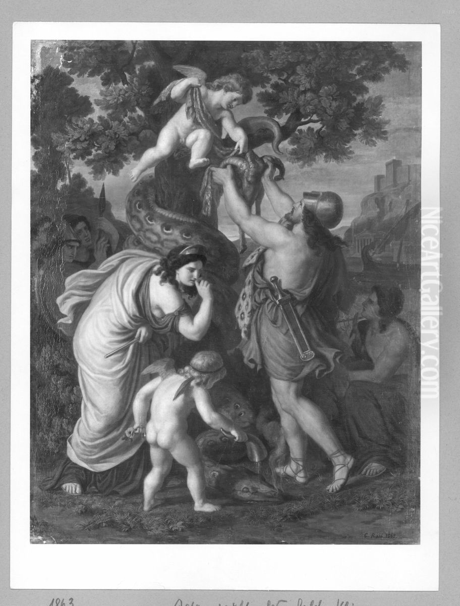 Jason raping the golden fleece Oil Painting by Carl Heinrich Rahl