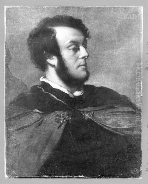 Portrat Richard Wagner Oil Painting by Karl von Piloty