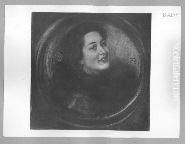 Madchenbildnis Oil Painting by Franz Stuck