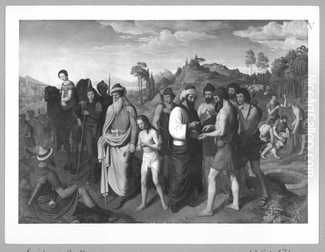 Joseph and his brothers Oil Painting by Alexander Maximilian Seitz