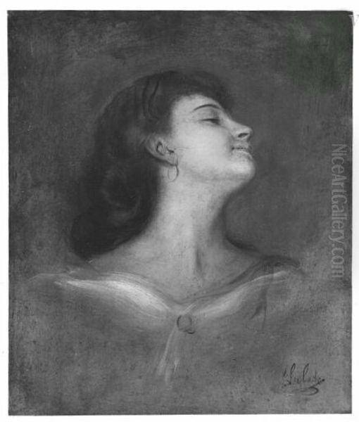 Weibliches Bildnis Oil Painting by Lenbach Franz Von