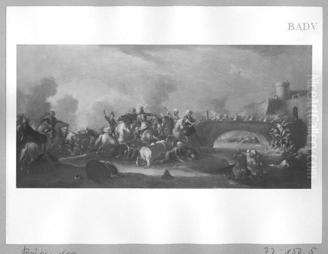 Ersturmung der Festung Szigeth Oil Painting by Rugendas, Georg Philipp I